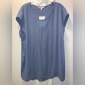 Blouse. Steele blue color. New with tag.